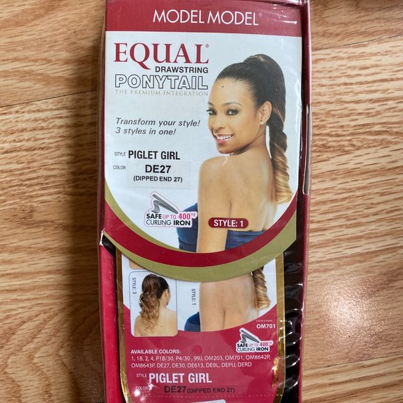 #89 MODEL MODEL PIGLET DRAWSTRING PONYTAIL - Picture 4 of 7